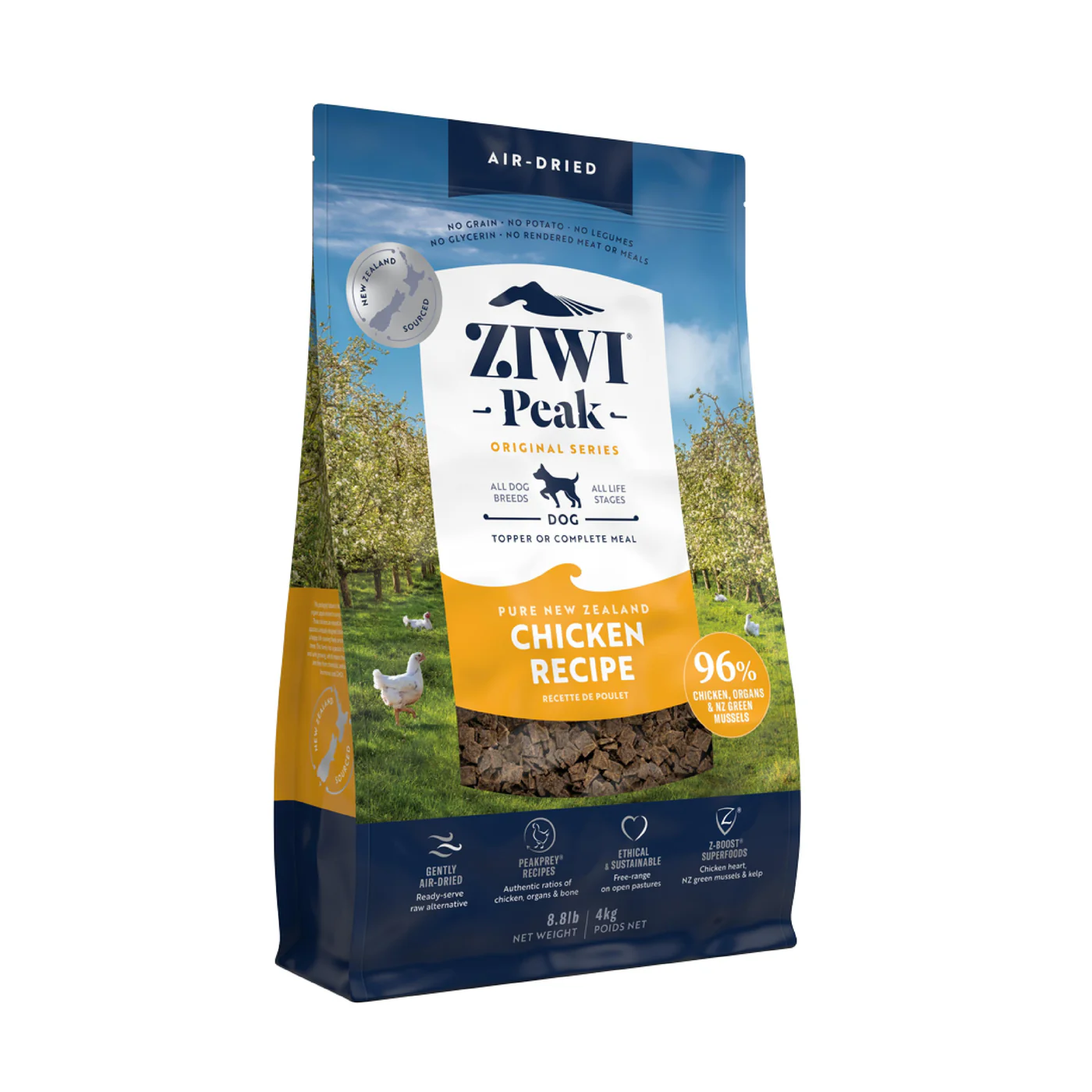 ZIWI Peak product photography on a plain white background.