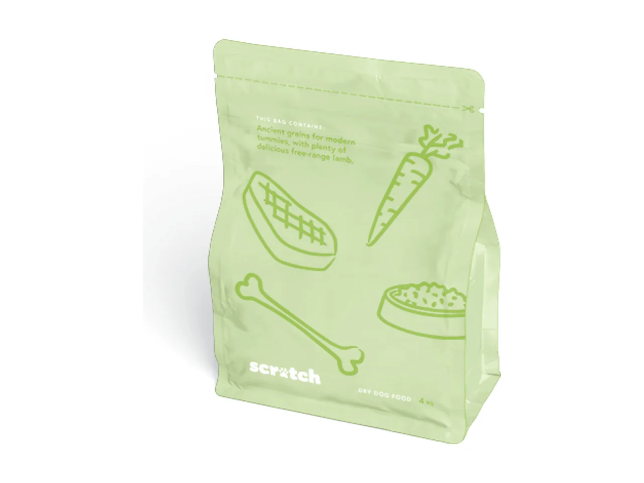 Scratch product photography on a plain white background.